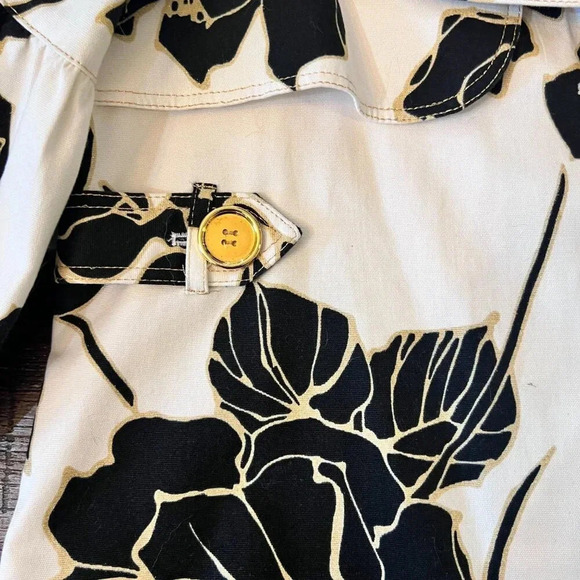 Cache Vintage Cropped Floral Jacket Statement Balloon Sleeve Size Large - Picture 5 of 14